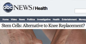 ABC News Regenexx Knee Stem Cell Success Highlighted
