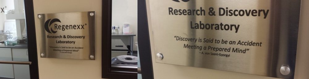 Regenexx Research and Discovery Stem Cell Lab Receives it’s Dedication Plaque