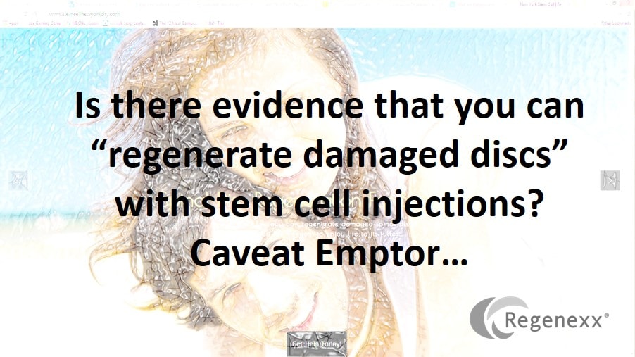 Disc Stem Cell Review: The Hype has Begun: Beware!