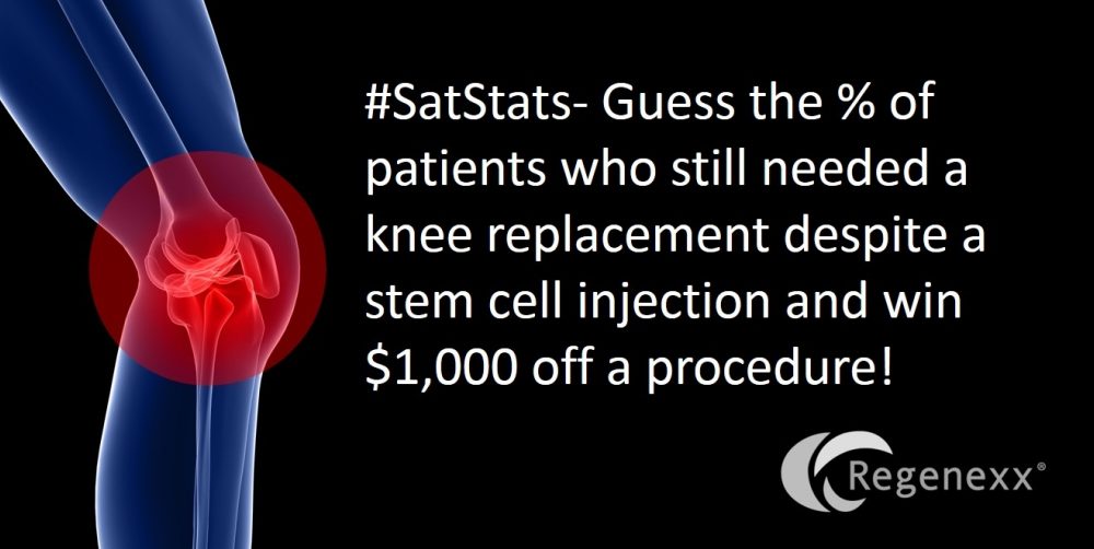 #SatStats- Avoid Knee Replacement with Stem Cells?
