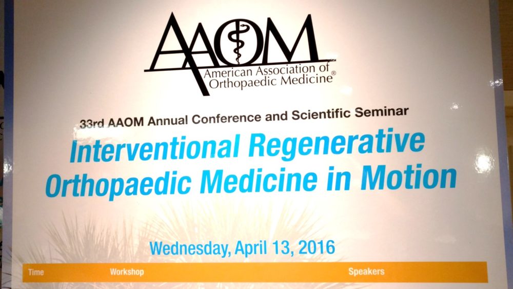 Dr. Centeno Lecturing at the AAOM Annual Meeting this Week