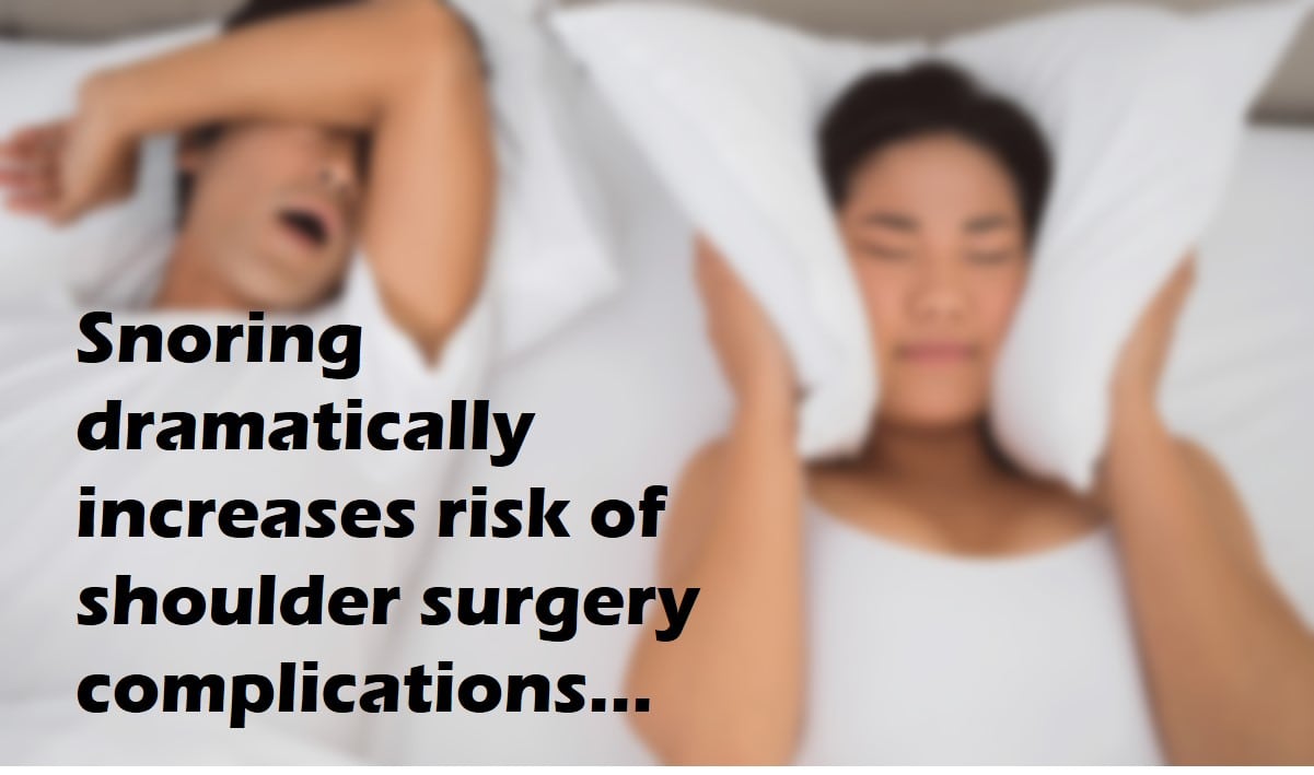 snoring and shoulder surgery