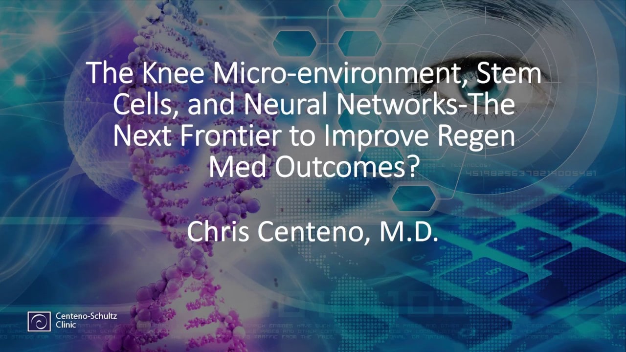 The Knee Micro environment and Stem Cells Lecture