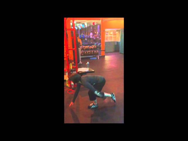 A knee stem cell injection patient showing off her crossfit prowess