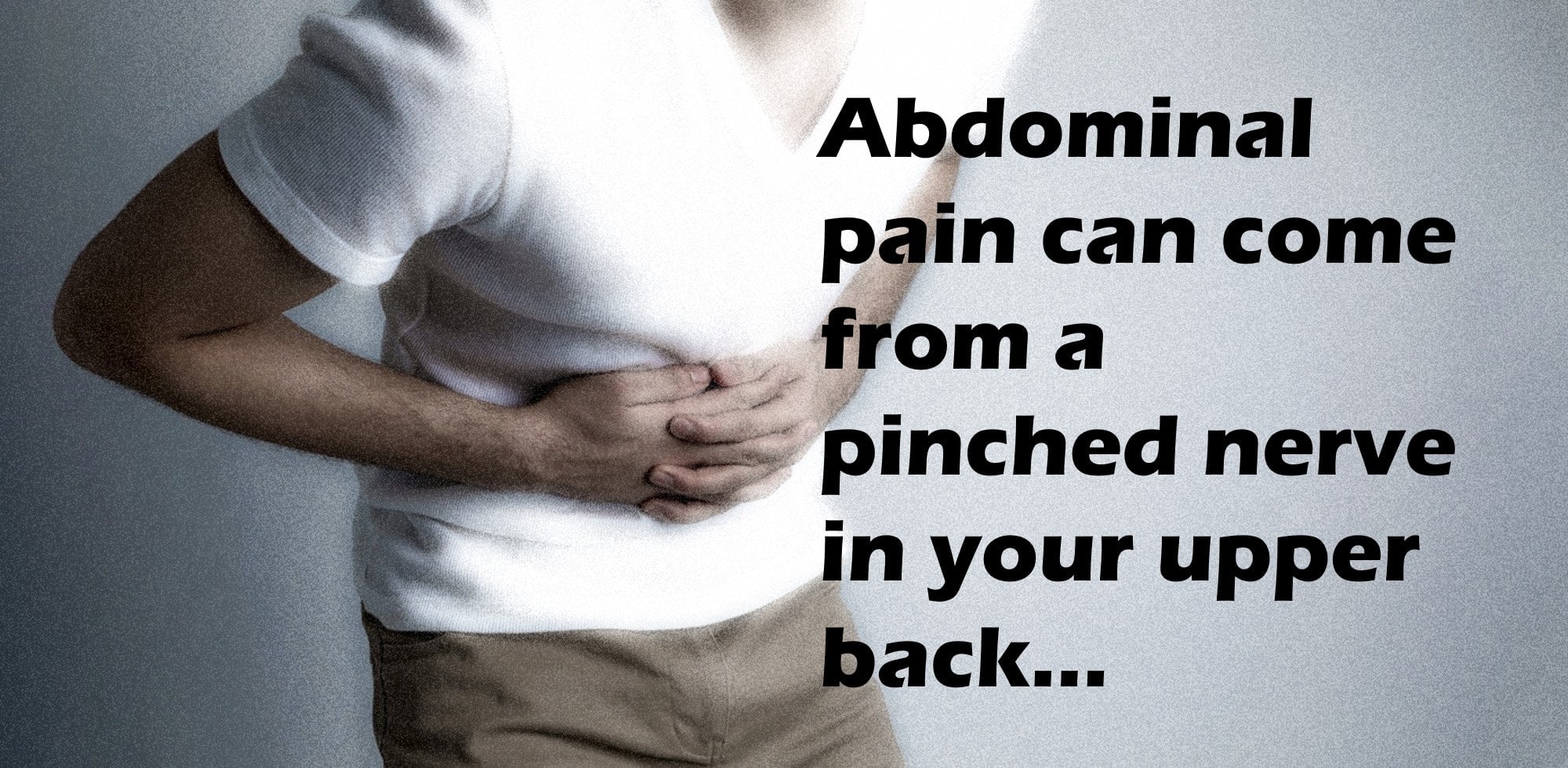 upper back stomach pain