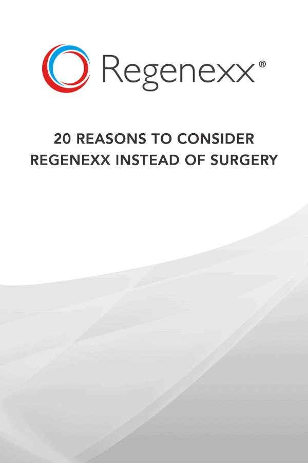 20 Reasons To Consider Regenexx Instead of Surgery