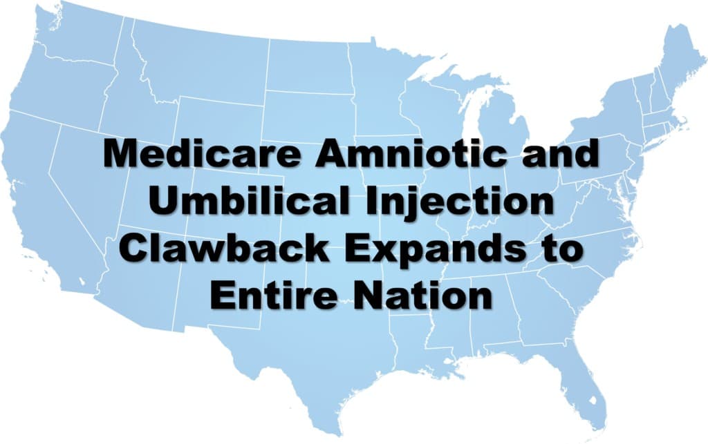 medicare clawback of amniotic and umbilical injections
