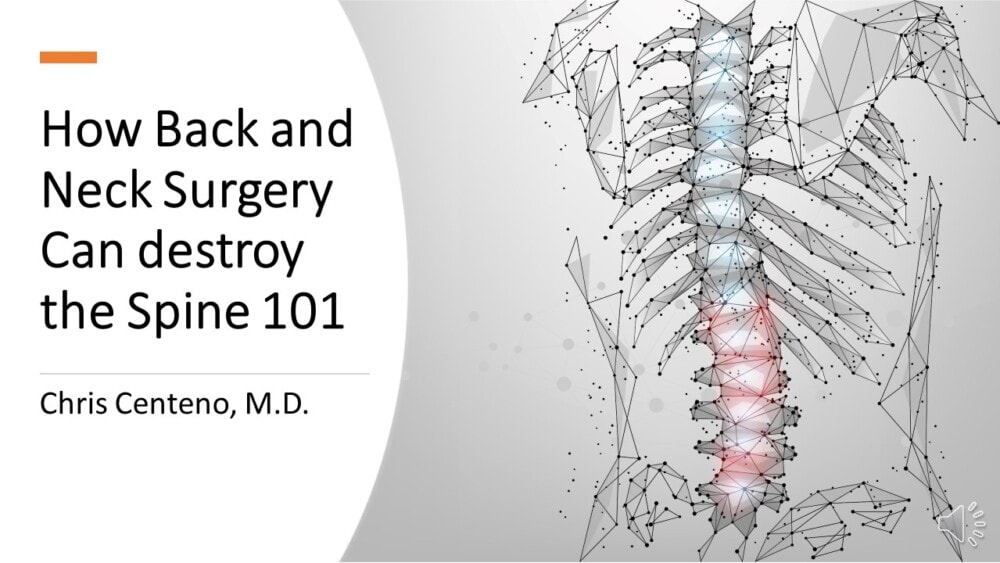 A Video Blog on Neck and Back Surgery Causing Instability
